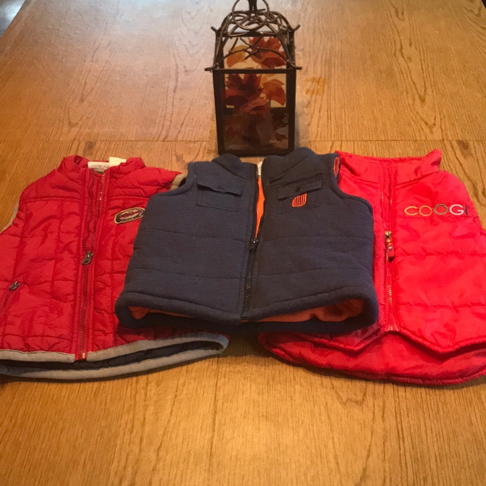 Bundle of Toddler boy winter vests